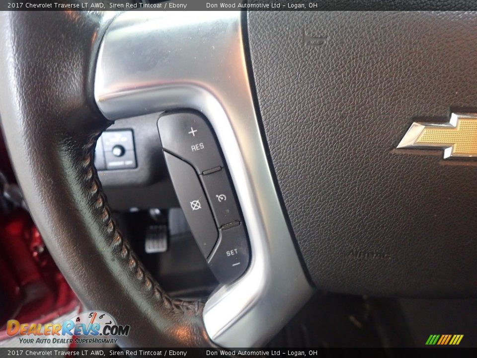 2017 Chevrolet Traverse LT AWD Siren Red Tintcoat / Ebony Photo #26