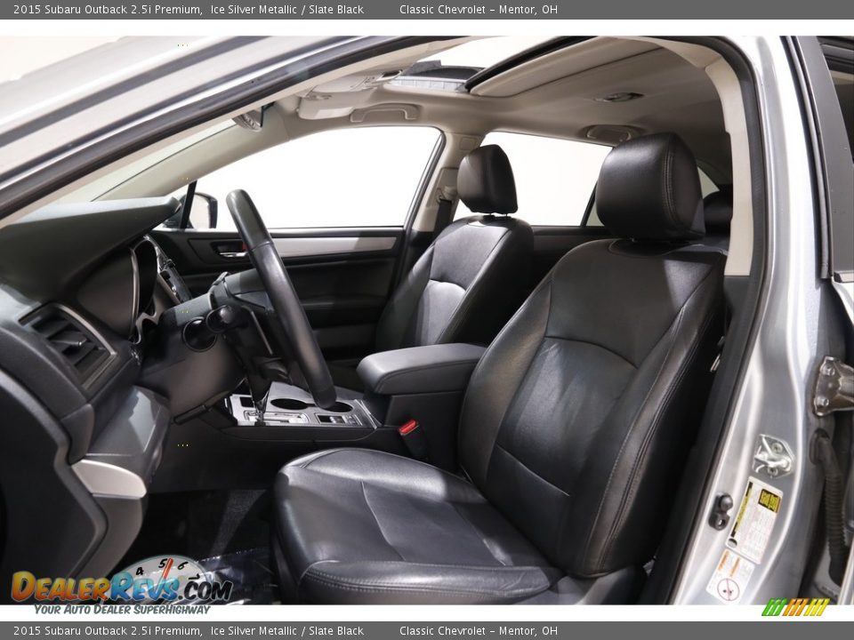Slate Black Interior - 2015 Subaru Outback 2.5i Premium Photo #5