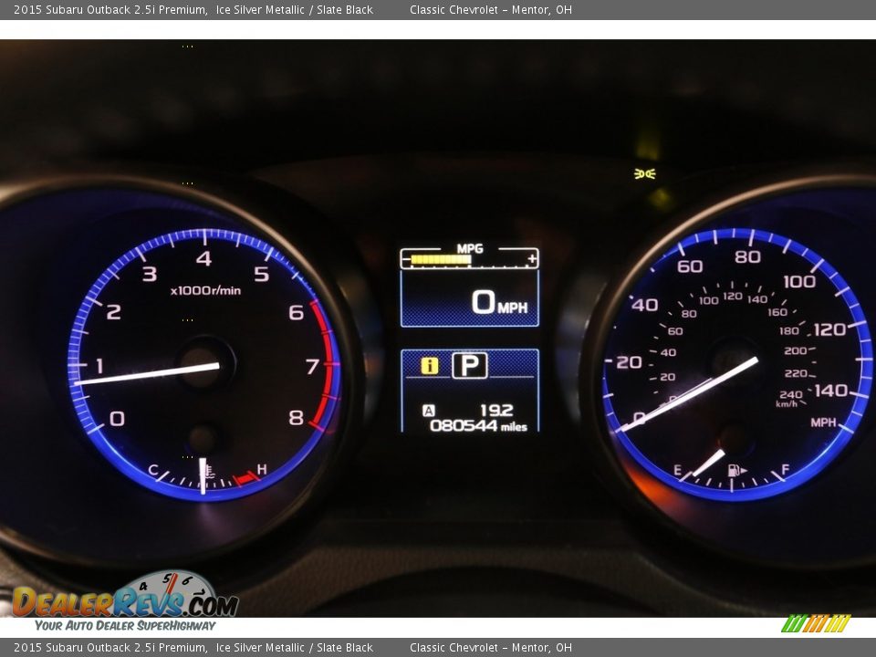 2015 Subaru Outback 2.5i Premium Gauges Photo #8