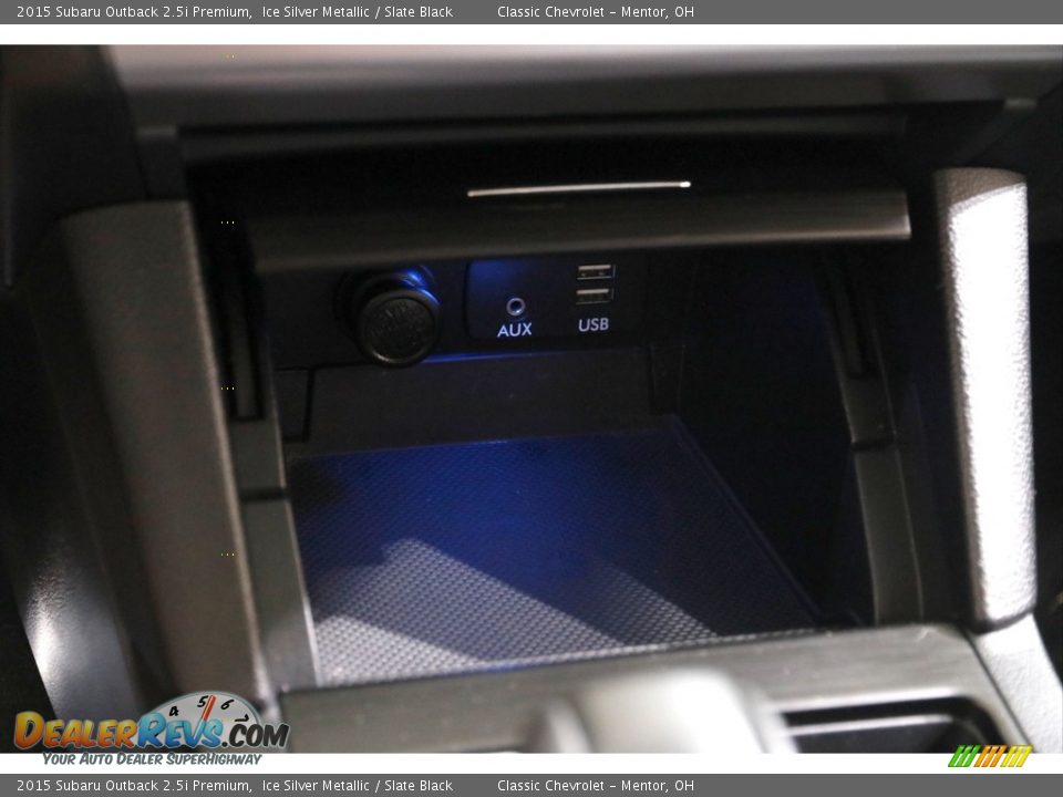 2015 Subaru Outback 2.5i Premium Ice Silver Metallic / Slate Black Photo #15