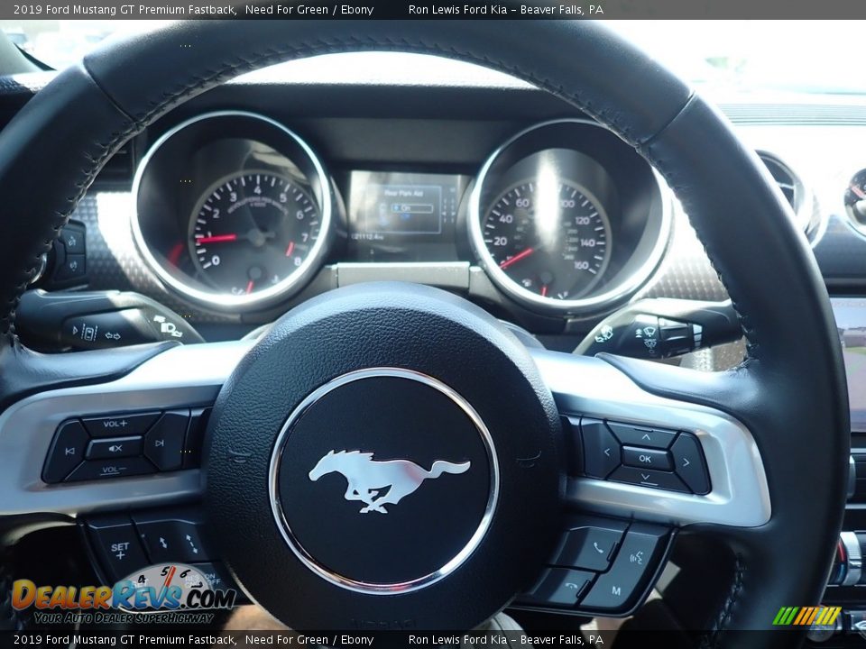 2019 Ford Mustang GT Premium Fastback Steering Wheel Photo #20