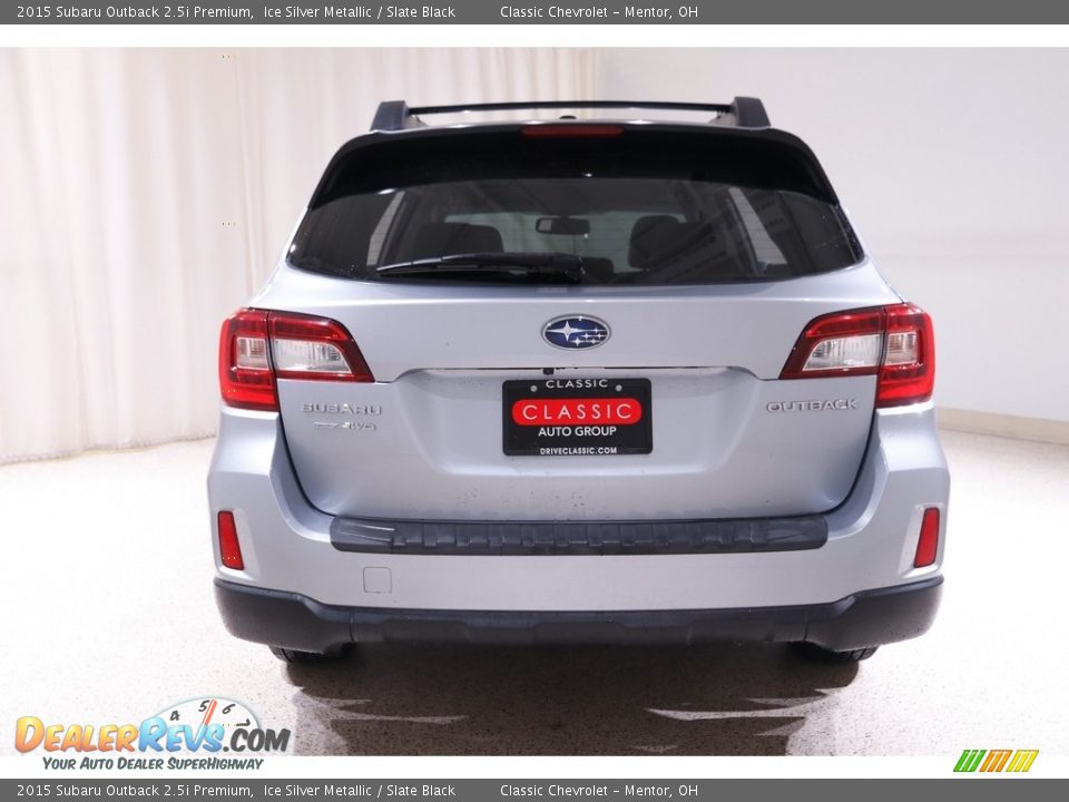 2015 Subaru Outback 2.5i Premium Ice Silver Metallic / Slate Black Photo #19