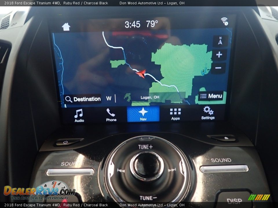 2018 Ford Escape Titanium 4WD Ruby Red / Charcoal Black Photo #3