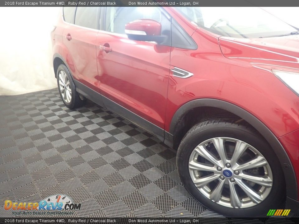 2018 Ford Escape Titanium 4WD Ruby Red / Charcoal Black Photo #5