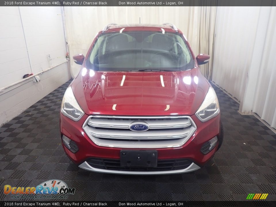 2018 Ford Escape Titanium 4WD Ruby Red / Charcoal Black Photo #6