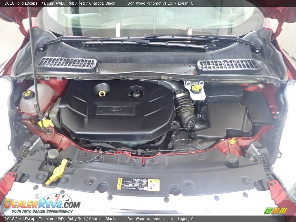 2018 Ford Escape Titanium 4WD Ruby Red / Charcoal Black Photo #8