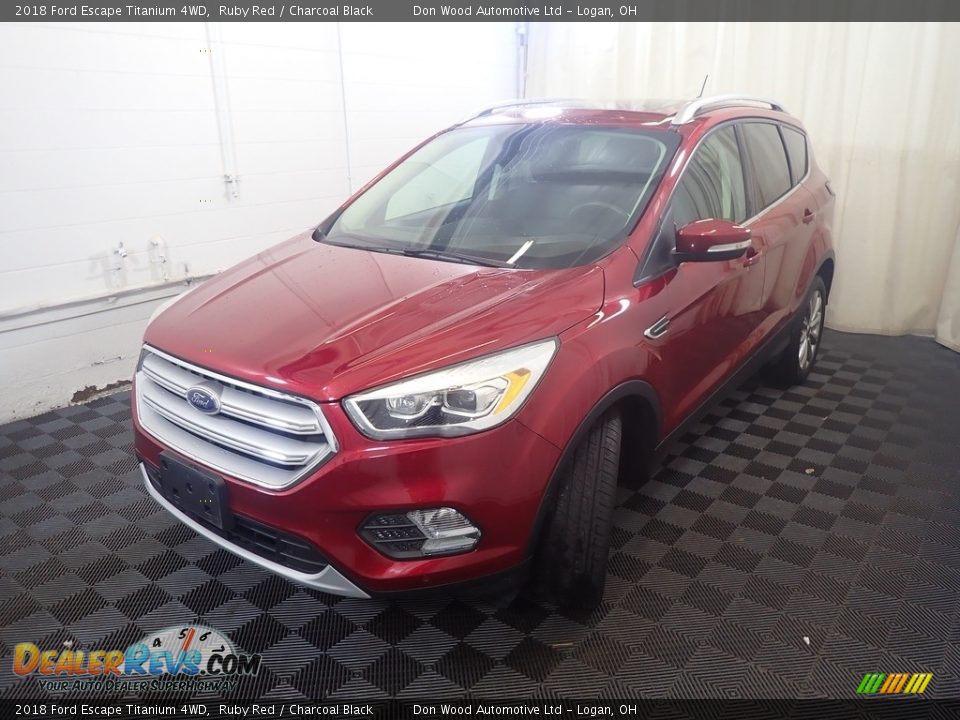 2018 Ford Escape Titanium 4WD Ruby Red / Charcoal Black Photo #9