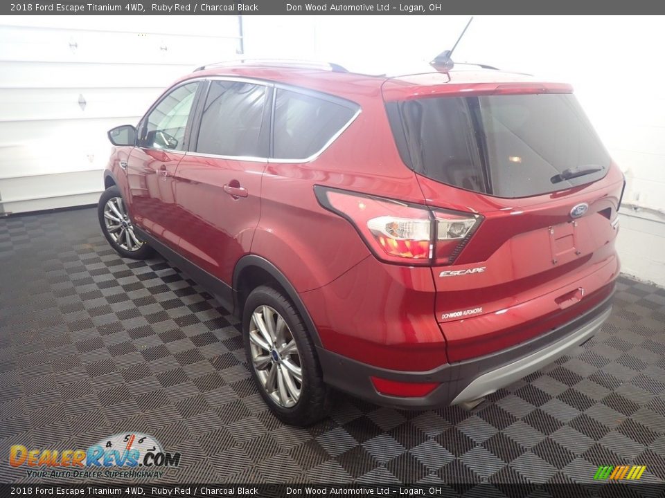 2018 Ford Escape Titanium 4WD Ruby Red / Charcoal Black Photo #11