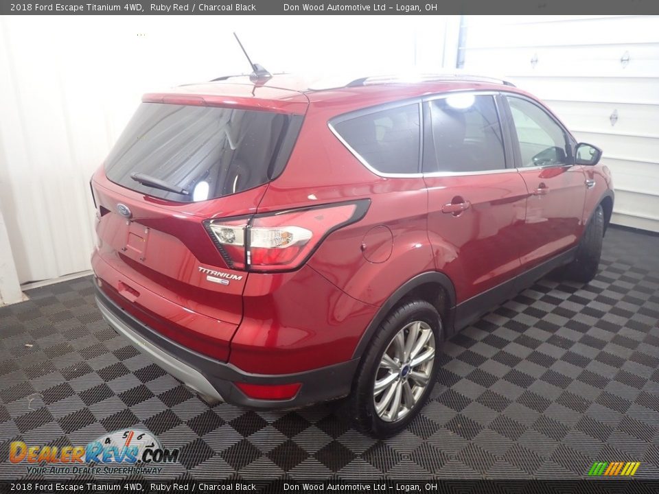 2018 Ford Escape Titanium 4WD Ruby Red / Charcoal Black Photo #16