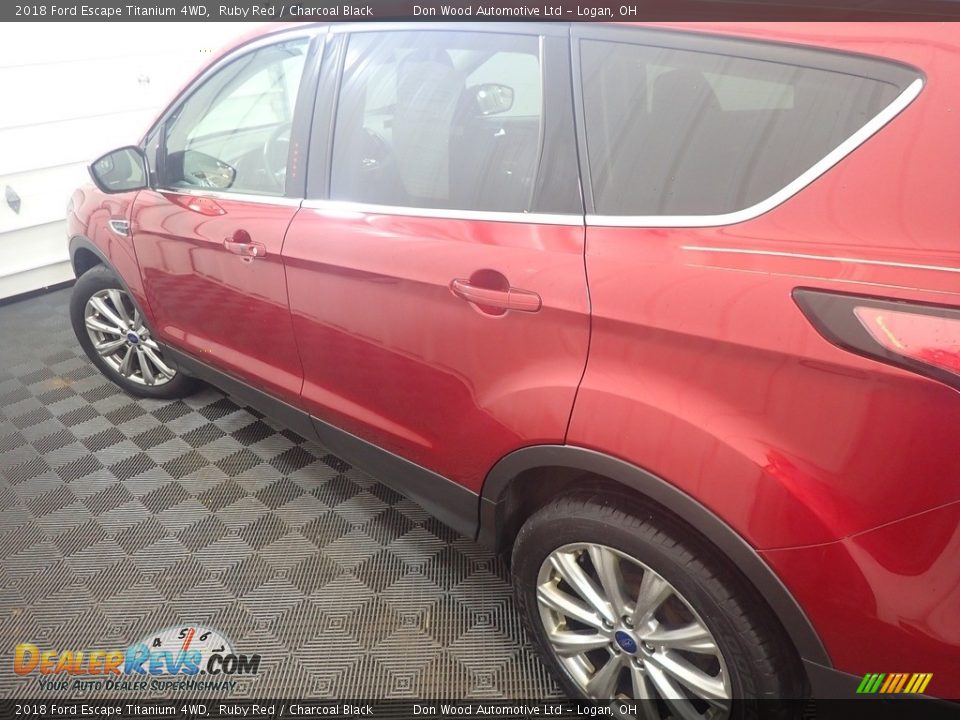 2018 Ford Escape Titanium 4WD Ruby Red / Charcoal Black Photo #17