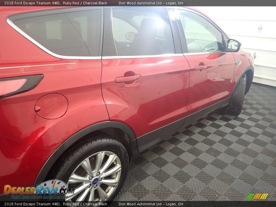 2018 Ford Escape Titanium 4WD Ruby Red / Charcoal Black Photo #18