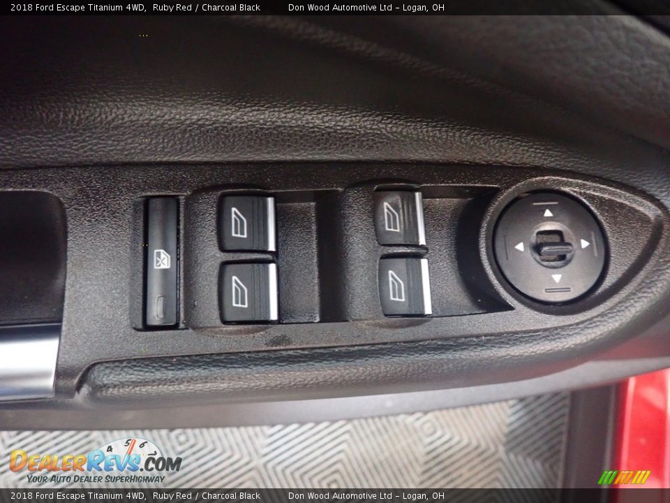 2018 Ford Escape Titanium 4WD Ruby Red / Charcoal Black Photo #21