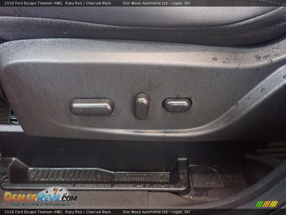 2018 Ford Escape Titanium 4WD Ruby Red / Charcoal Black Photo #23