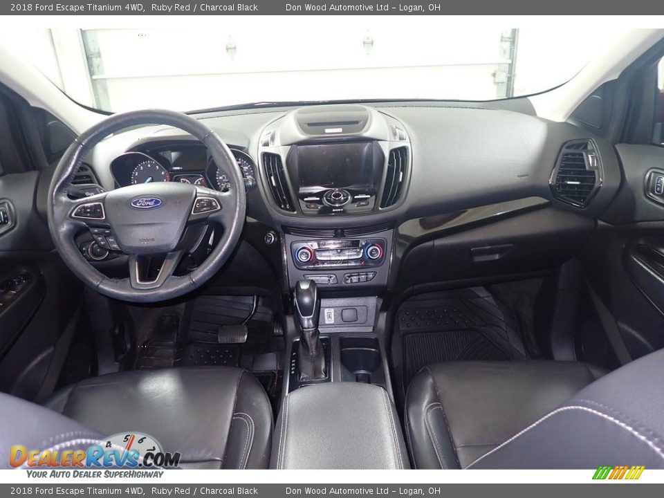2018 Ford Escape Titanium 4WD Ruby Red / Charcoal Black Photo #24