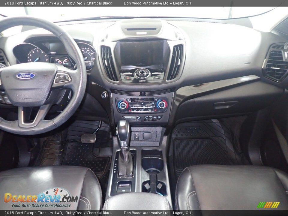 2018 Ford Escape Titanium 4WD Ruby Red / Charcoal Black Photo #25