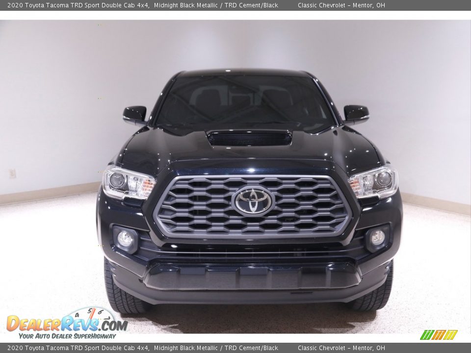 2020 Toyota Tacoma TRD Sport Double Cab 4x4 Midnight Black Metallic / TRD Cement/Black Photo #2