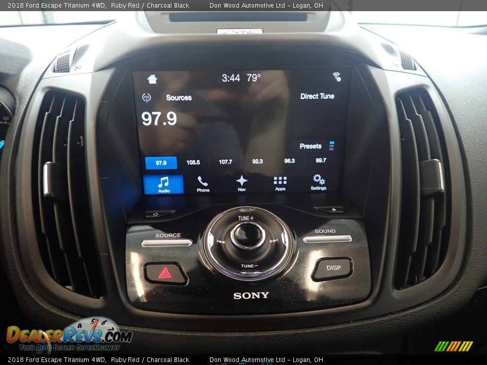 2018 Ford Escape Titanium 4WD Ruby Red / Charcoal Black Photo #26