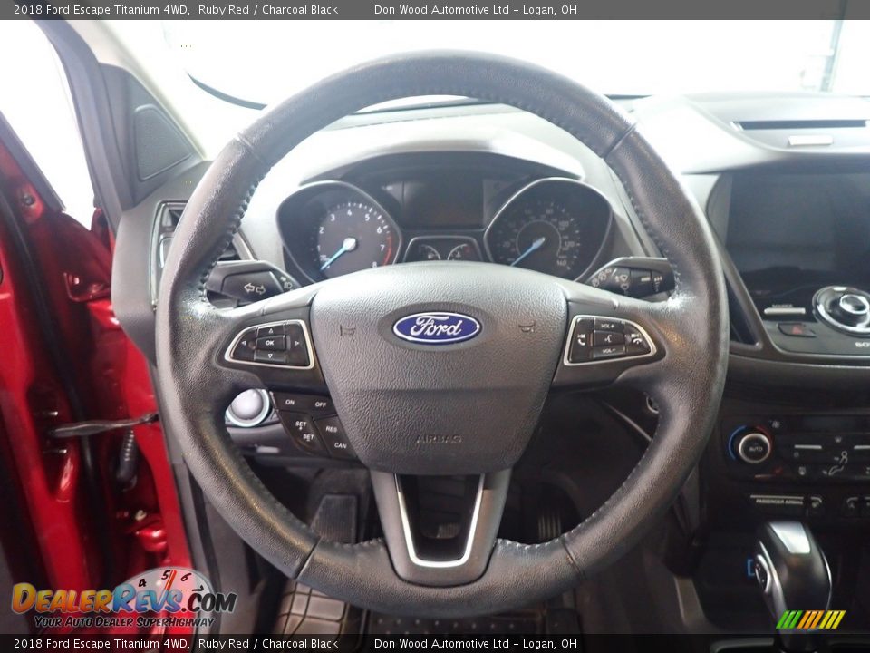2018 Ford Escape Titanium 4WD Ruby Red / Charcoal Black Photo #27