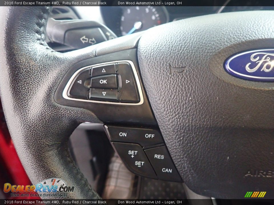 2018 Ford Escape Titanium 4WD Ruby Red / Charcoal Black Photo #29