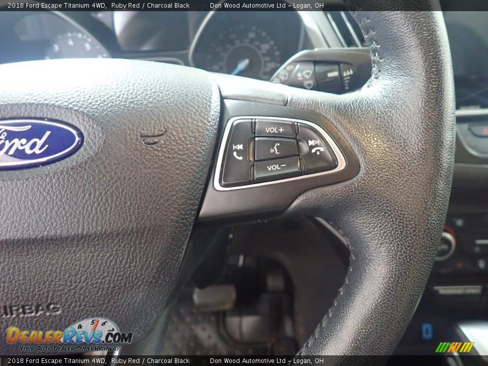 2018 Ford Escape Titanium 4WD Ruby Red / Charcoal Black Photo #30