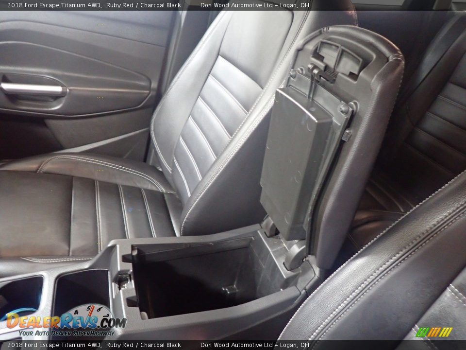 2018 Ford Escape Titanium 4WD Ruby Red / Charcoal Black Photo #33