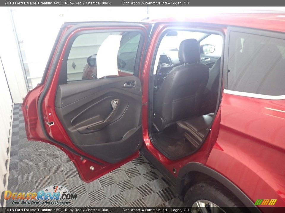 2018 Ford Escape Titanium 4WD Ruby Red / Charcoal Black Photo #34