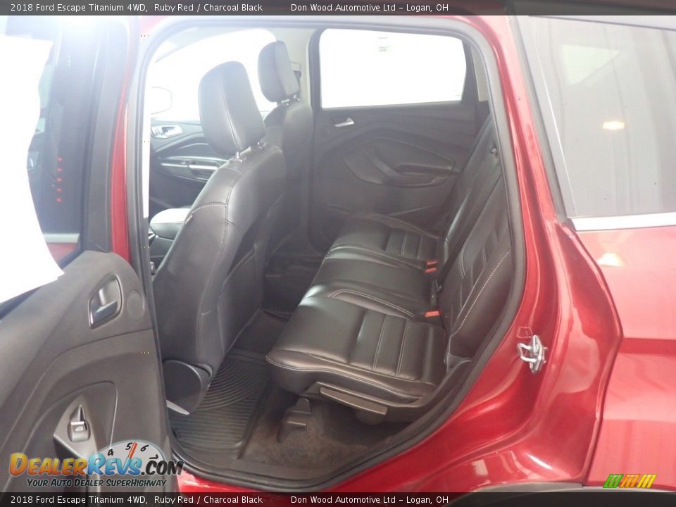 2018 Ford Escape Titanium 4WD Ruby Red / Charcoal Black Photo #35