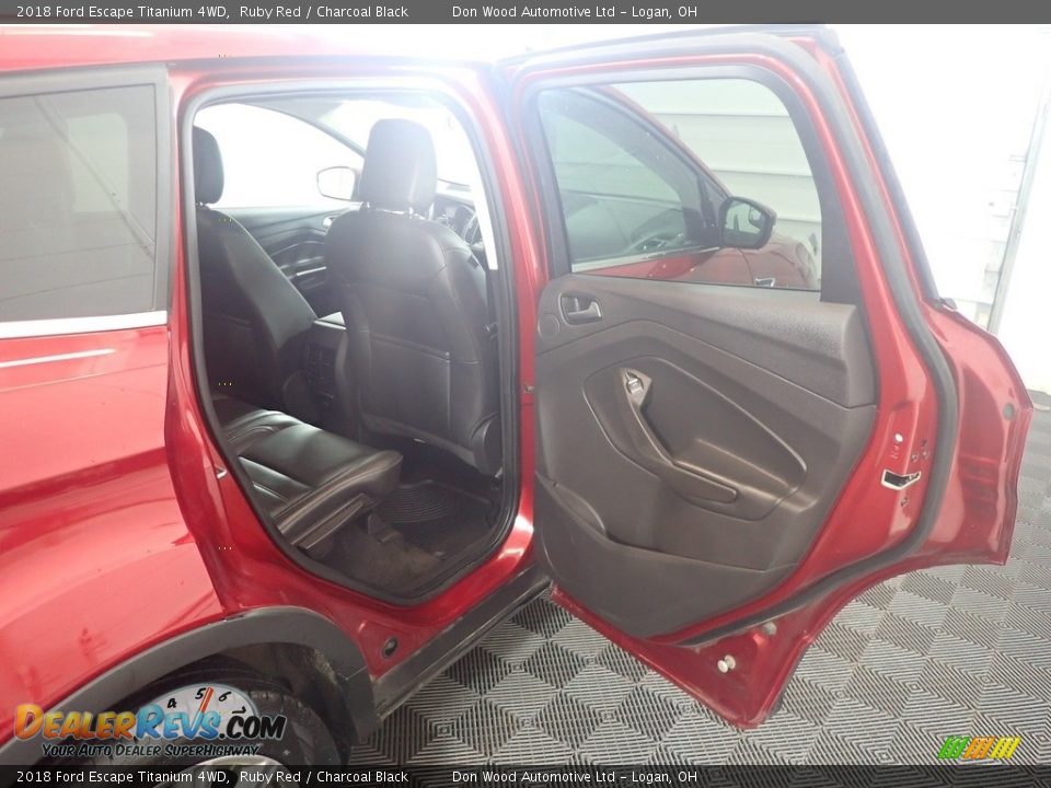 2018 Ford Escape Titanium 4WD Ruby Red / Charcoal Black Photo #36
