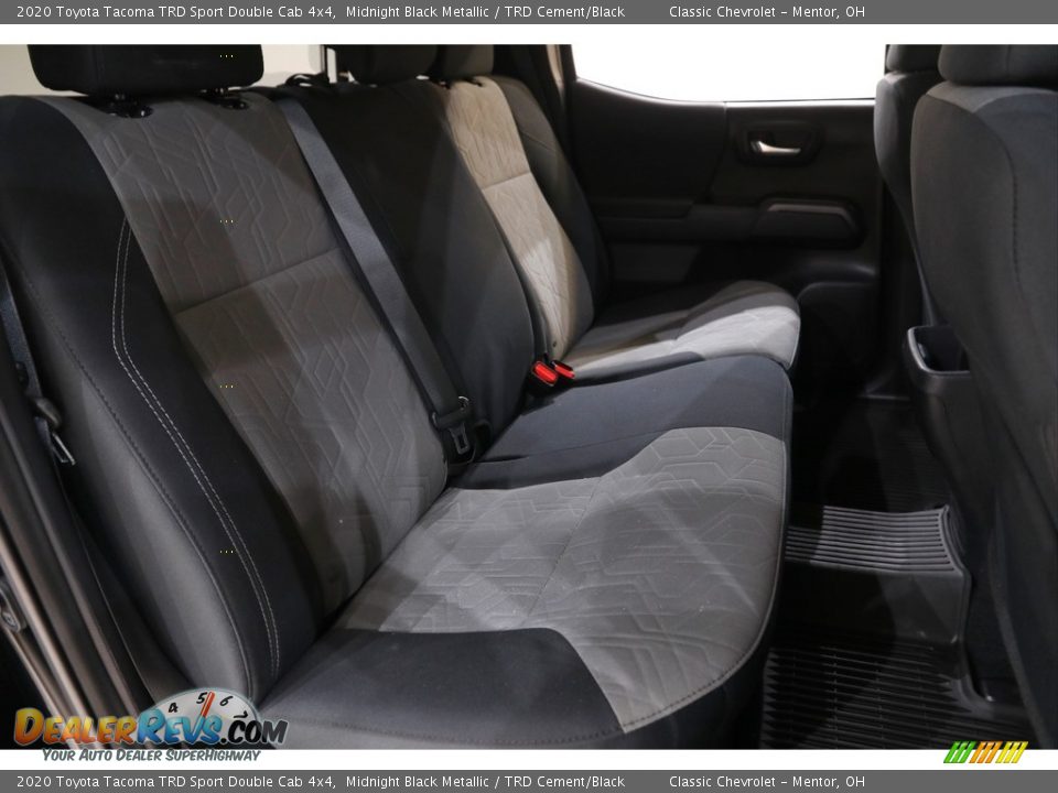 2020 Toyota Tacoma TRD Sport Double Cab 4x4 Midnight Black Metallic / TRD Cement/Black Photo #14