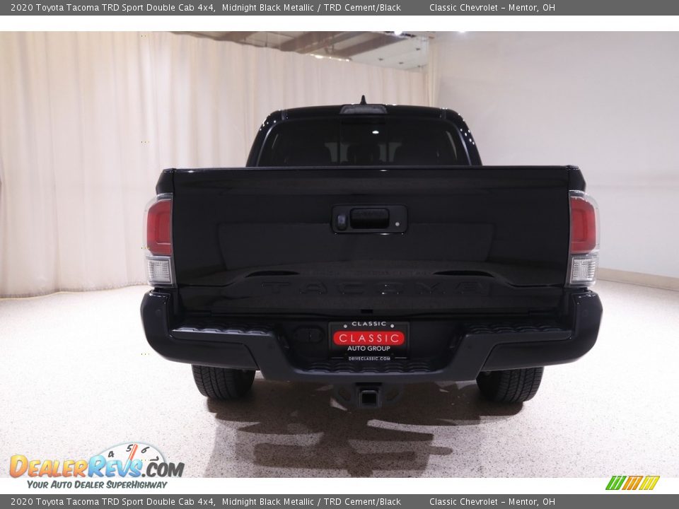 2020 Toyota Tacoma TRD Sport Double Cab 4x4 Midnight Black Metallic / TRD Cement/Black Photo #16