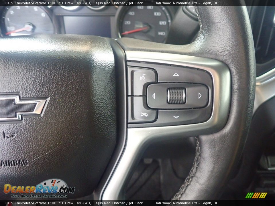 2019 Chevrolet Silverado 1500 RST Crew Cab 4WD Cajun Red Tintcoat / Jet Black Photo #24