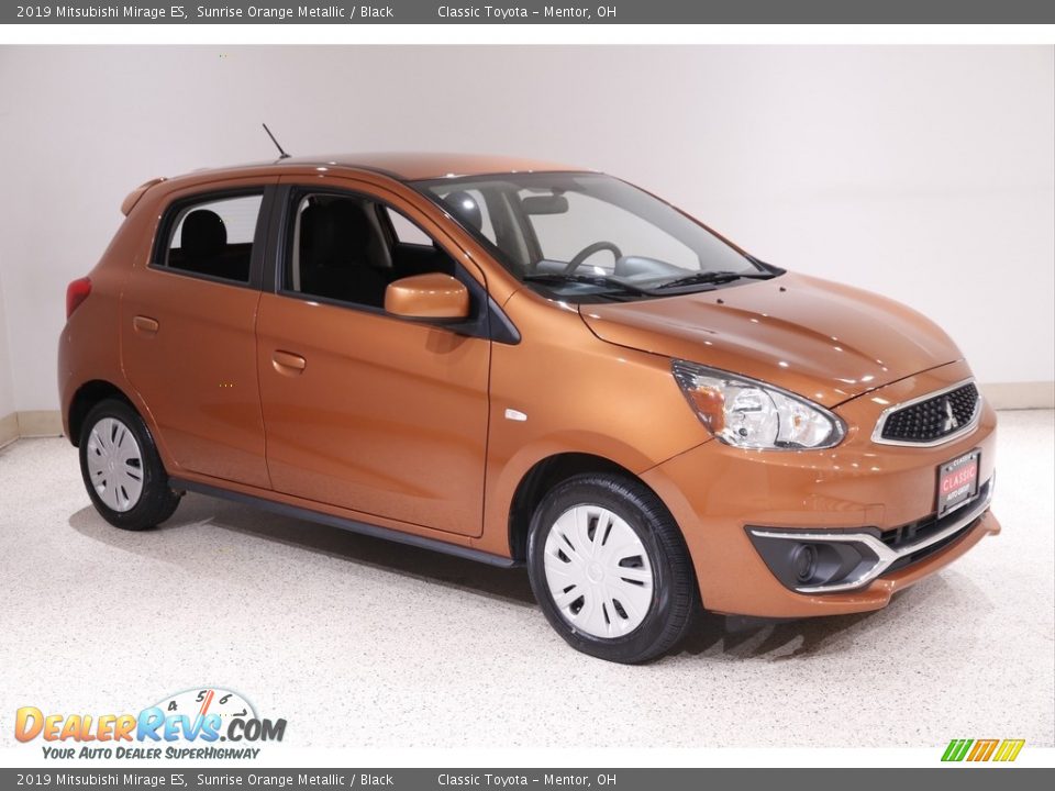 2019 Mitsubishi Mirage ES Sunrise Orange Metallic / Black Photo #1