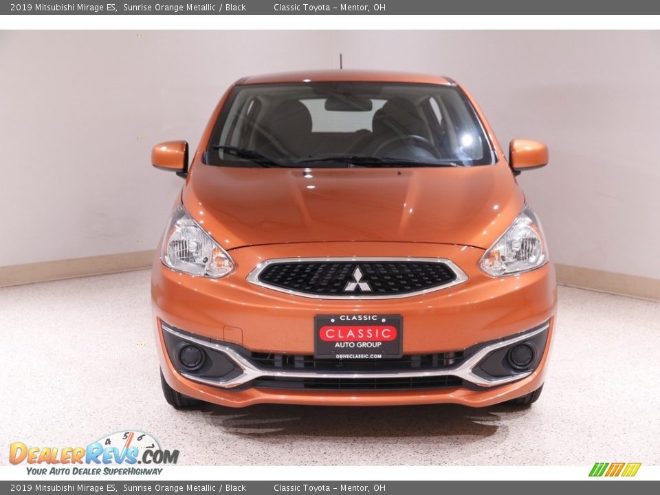 2019 Mitsubishi Mirage ES Sunrise Orange Metallic / Black Photo #2