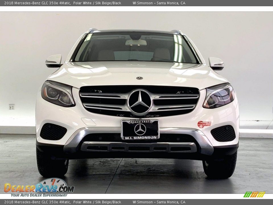 2018 Mercedes-Benz GLC 350e 4Matic Polar White / Silk Beige/Black Photo #2