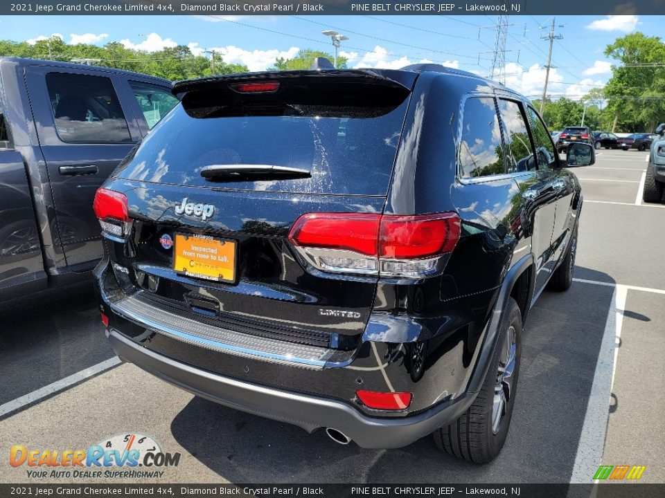 2021 Jeep Grand Cherokee Limited 4x4 Diamond Black Crystal Pearl / Black Photo #3