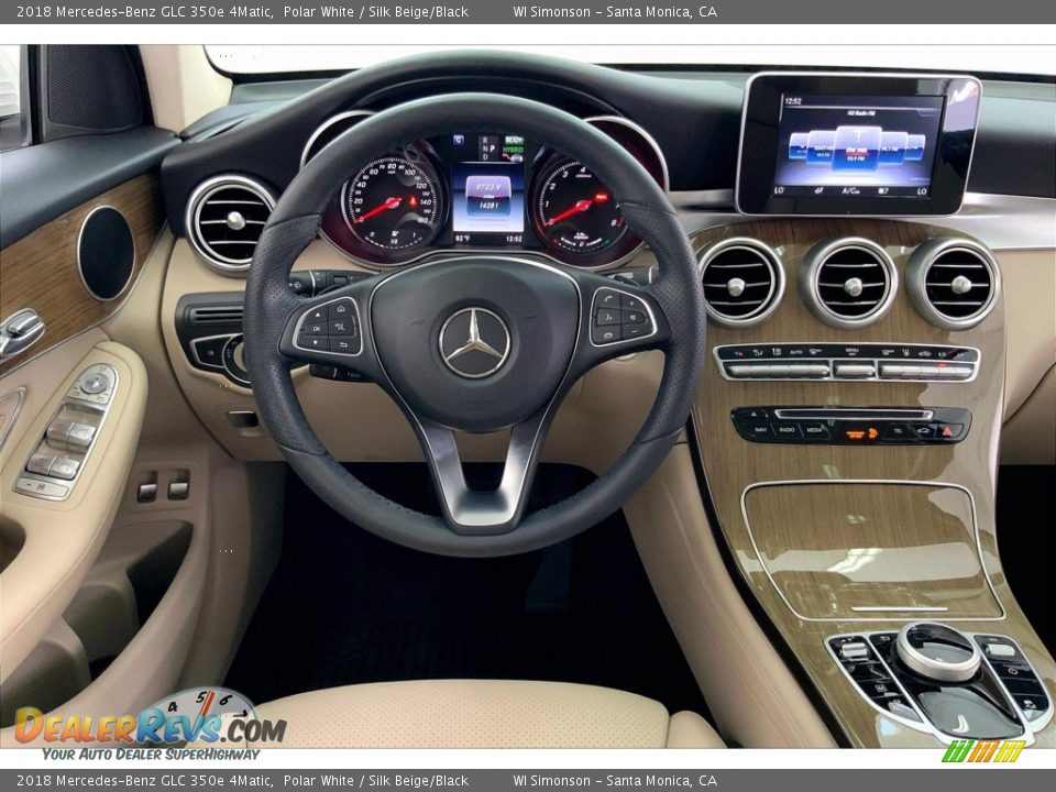 2018 Mercedes-Benz GLC 350e 4Matic Polar White / Silk Beige/Black Photo #4