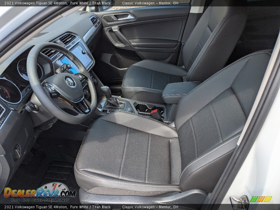 2021 Volkswagen Tiguan SE 4Motion Pure White / Titan Black Photo #3