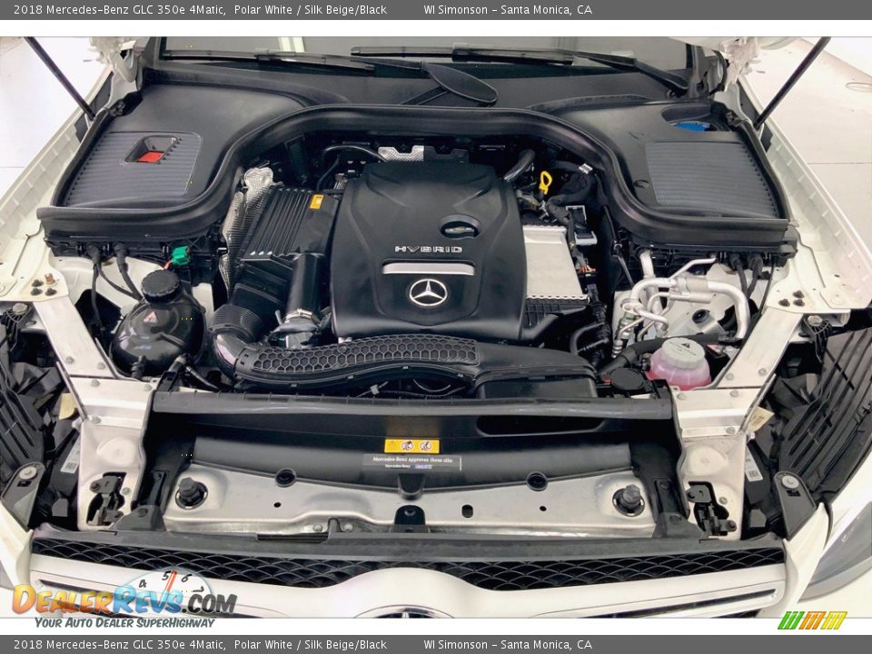 2018 Mercedes-Benz GLC 350e 4Matic Polar White / Silk Beige/Black Photo #9