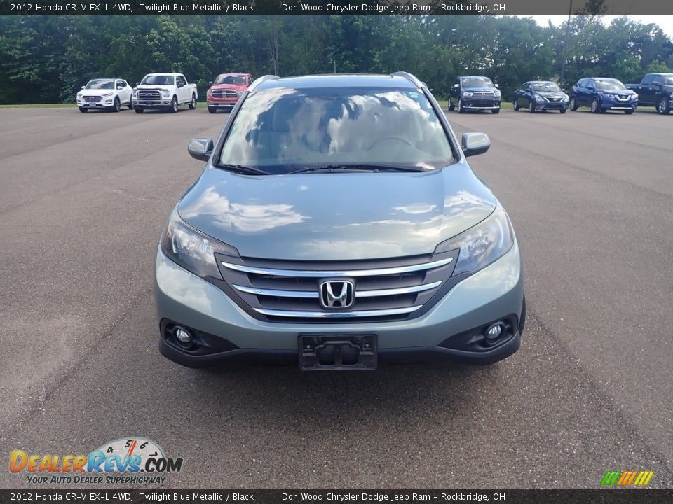 2012 Honda CR-V EX-L 4WD Twilight Blue Metallic / Black Photo #3