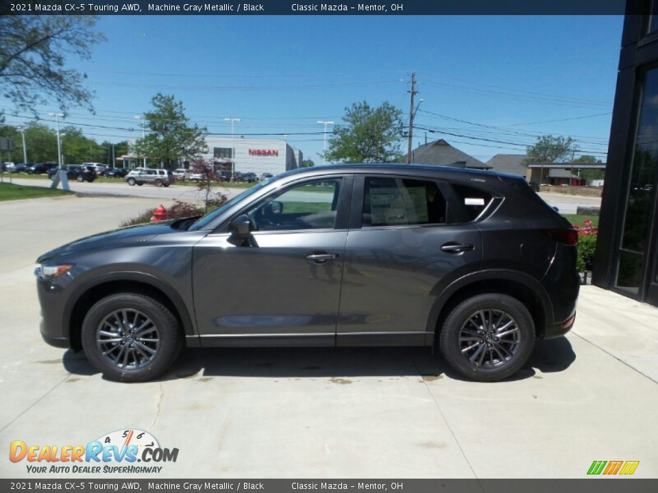 2021 Mazda CX-5 Touring AWD Machine Gray Metallic / Black Photo #6