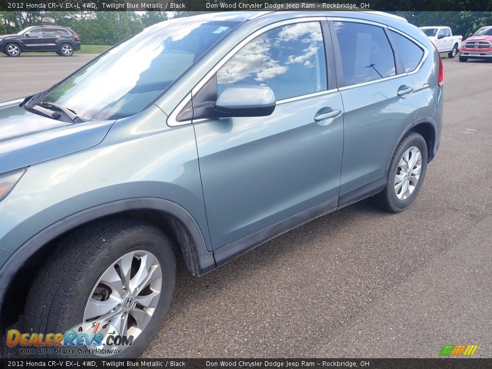 2012 Honda CR-V EX-L 4WD Twilight Blue Metallic / Black Photo #5
