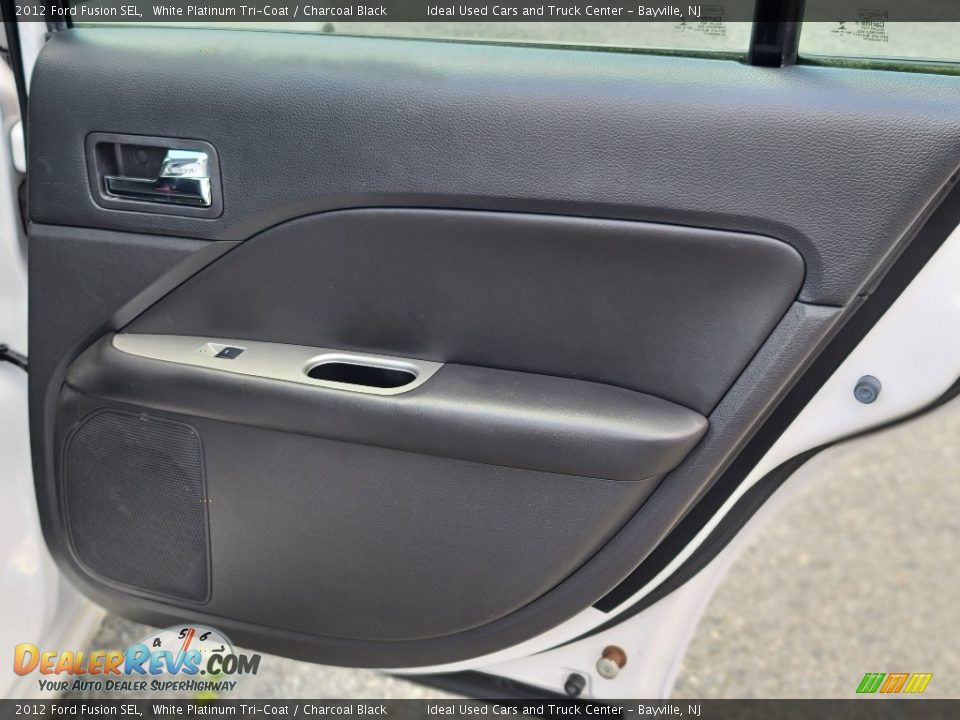 2012 Ford Fusion SEL White Platinum Tri-Coat / Charcoal Black Photo #13