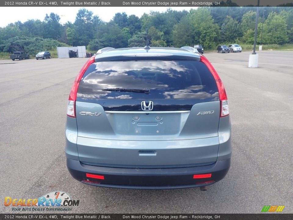 2012 Honda CR-V EX-L 4WD Twilight Blue Metallic / Black Photo #7