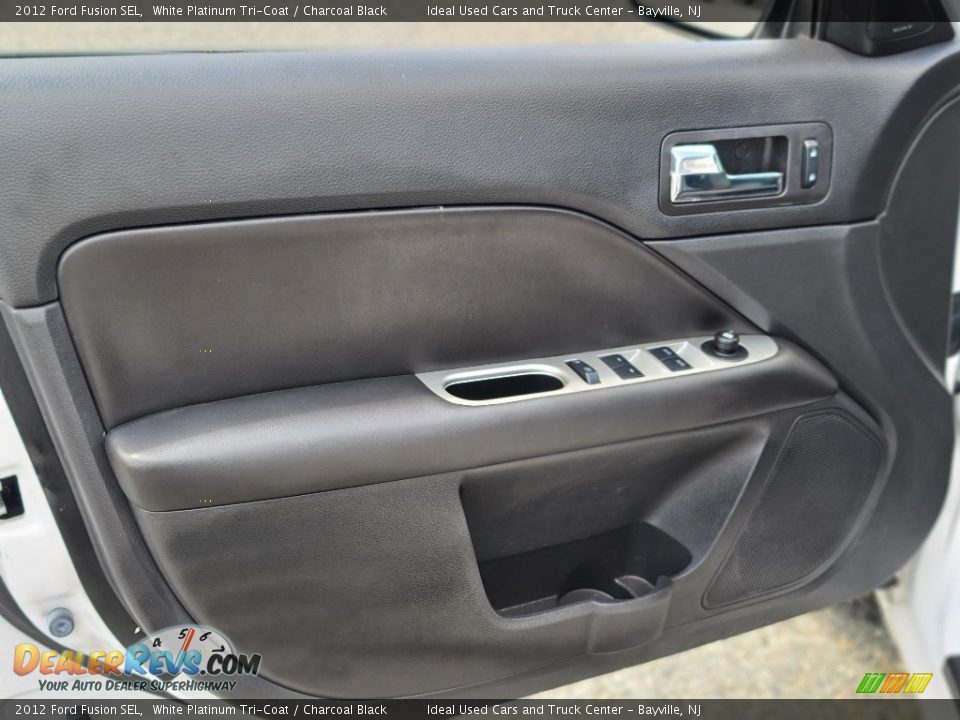 2012 Ford Fusion SEL White Platinum Tri-Coat / Charcoal Black Photo #16