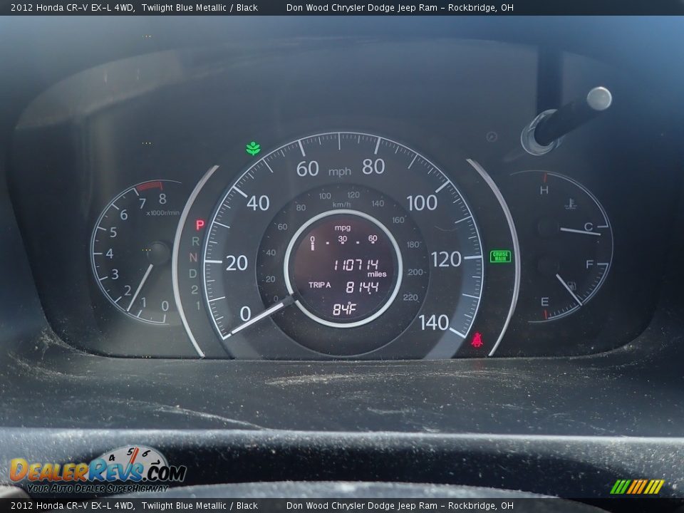 2012 Honda CR-V EX-L 4WD Twilight Blue Metallic / Black Photo #10