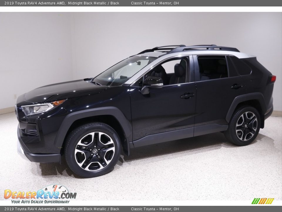 2019 Toyota RAV4 Adventure AWD Midnight Black Metallic / Black Photo #3