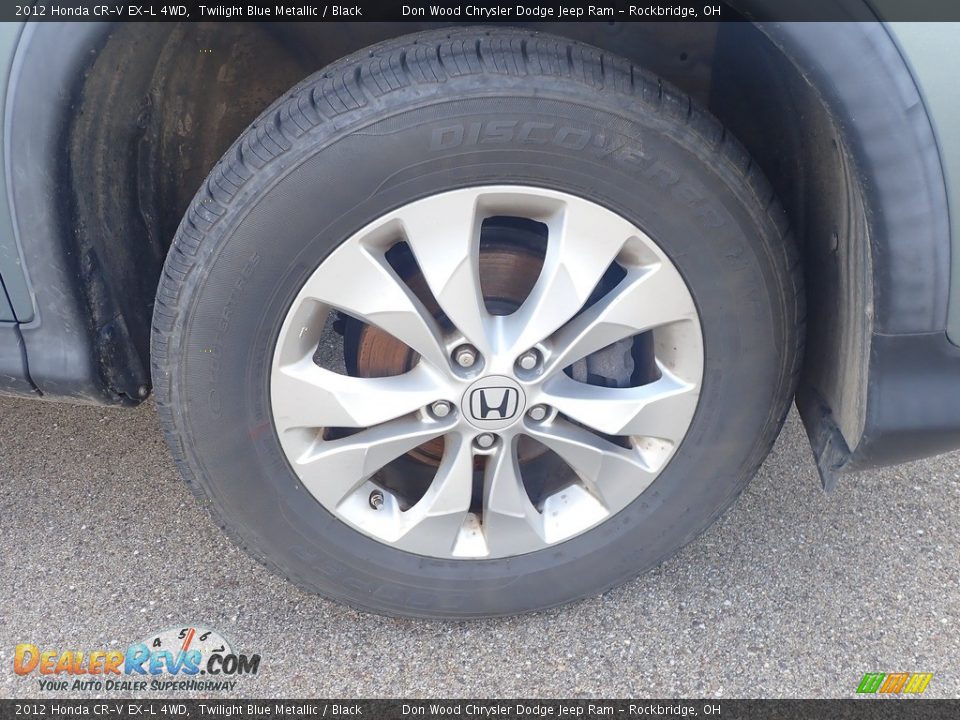 2012 Honda CR-V EX-L 4WD Twilight Blue Metallic / Black Photo #12
