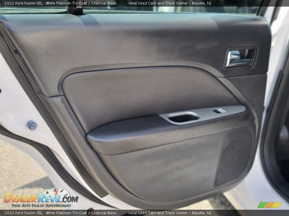 2012 Ford Fusion SEL White Platinum Tri-Coat / Charcoal Black Photo #19