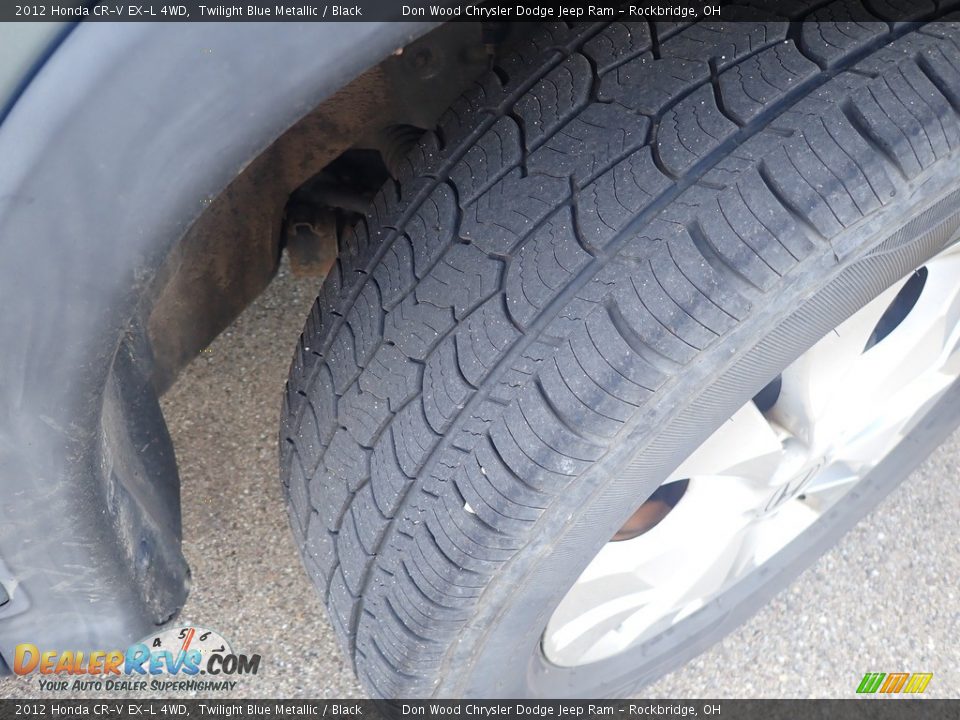 2012 Honda CR-V EX-L 4WD Twilight Blue Metallic / Black Photo #13