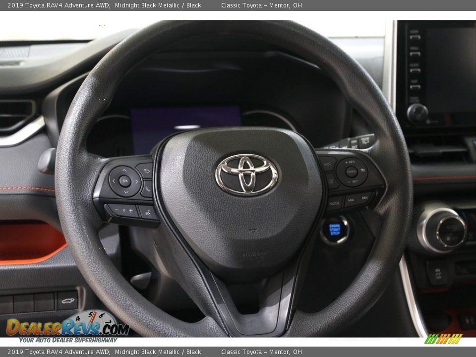 2019 Toyota RAV4 Adventure AWD Midnight Black Metallic / Black Photo #7